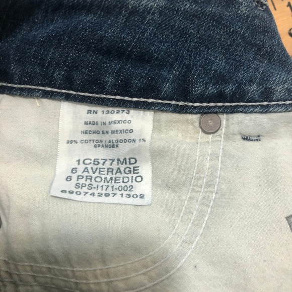 Chic Women's Dark Wash Denim Jeans Bootcut‎ Size 6 Average Everyday Casual - Picture 7 of 10